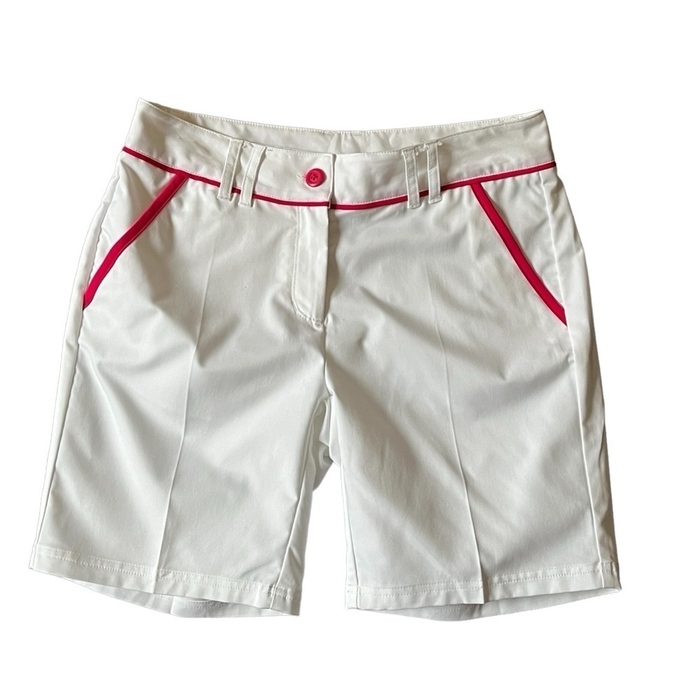 Fila Sport Golf Shorts White & Pink Women's Size 6
